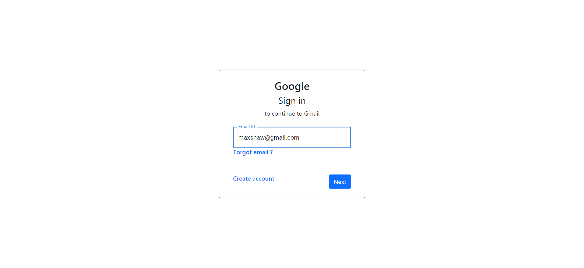Gmail clone