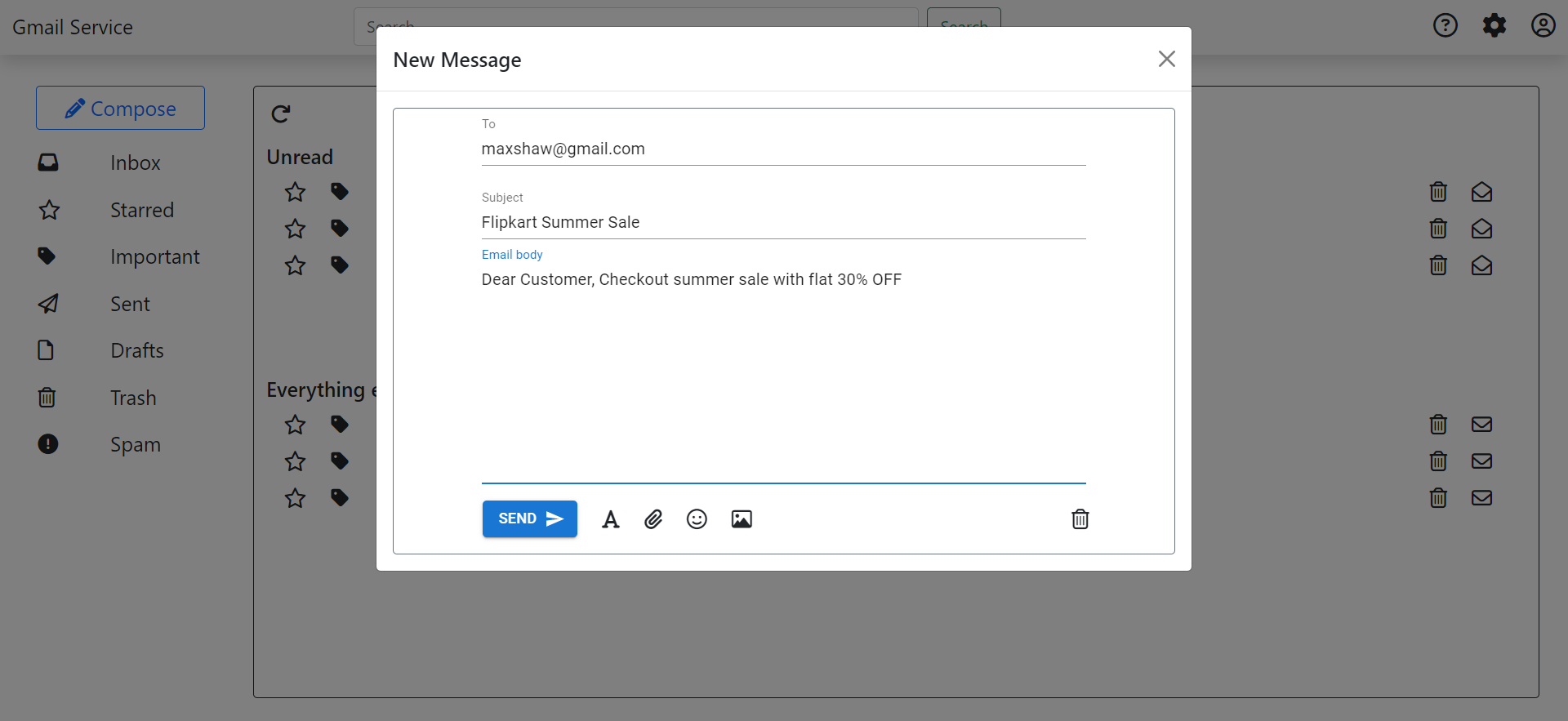 Gmail clone
